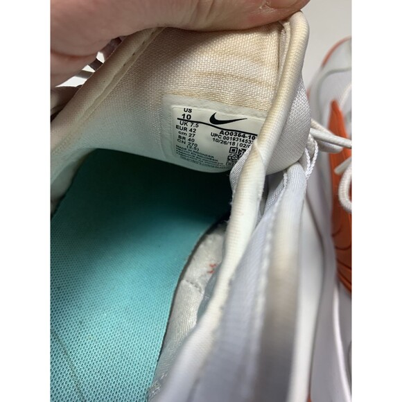 Nike Zoom 2K Womens Size 10 Icon Clash White Orange Athletic Shoes AO0354-105 - Picture 10 of 10